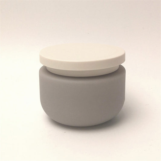 Gray Toiletry Jar with Lid- 250ml